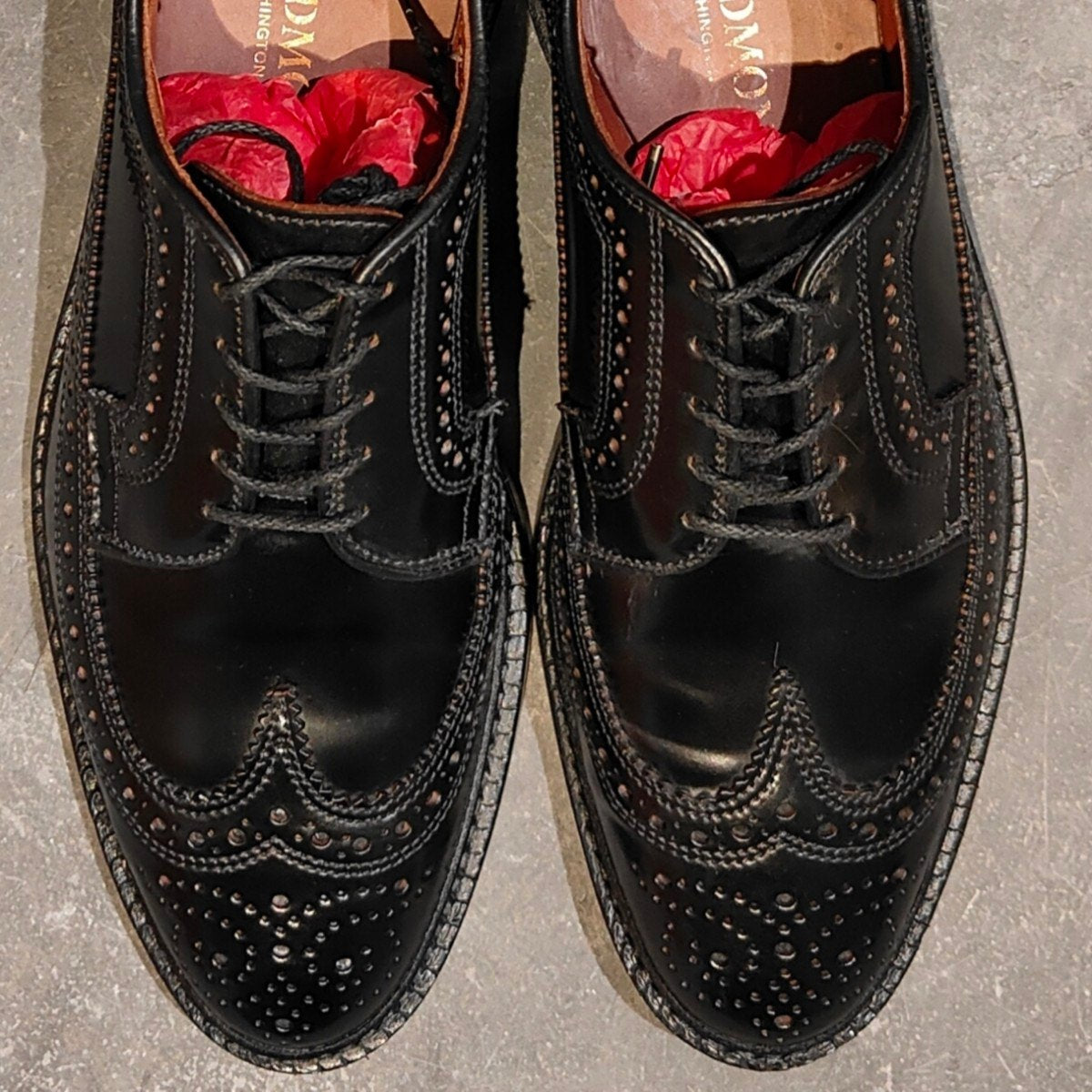 使用数回【Allen Edomons】アレンエドモンズ マックニール LWB コードバン ブラック サイズUS7.5D