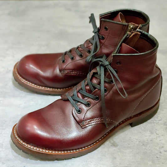 【REDWING】レッドウイング 9011 ベックマンブーツ ジップカスタム カーフ バーガンディ サイズUS8.5D