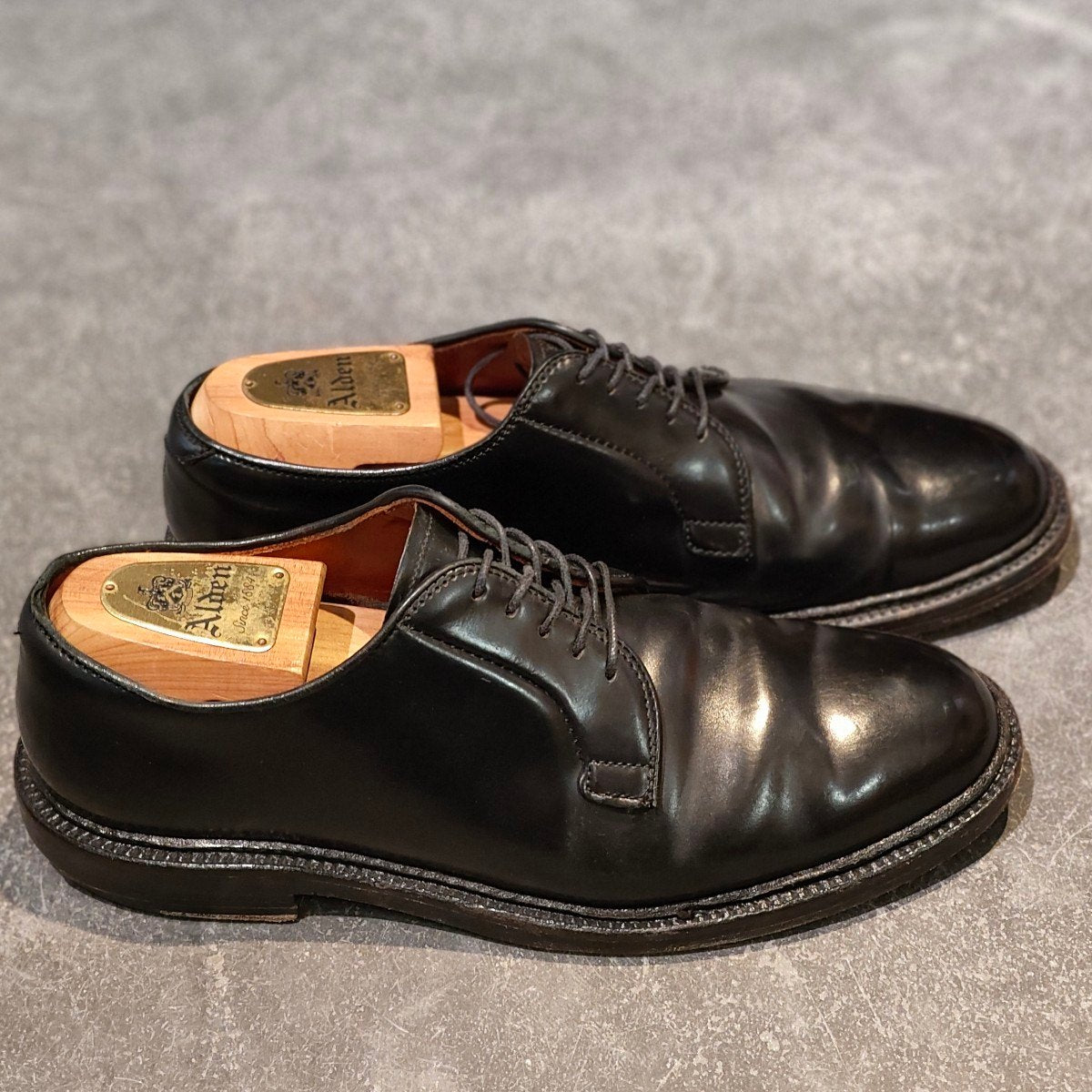 【ALDEN】オールデン 9901 プレーントゥ コードバン ブラック サイズ US7.5D バリーラスト 参考定価￥220,000-