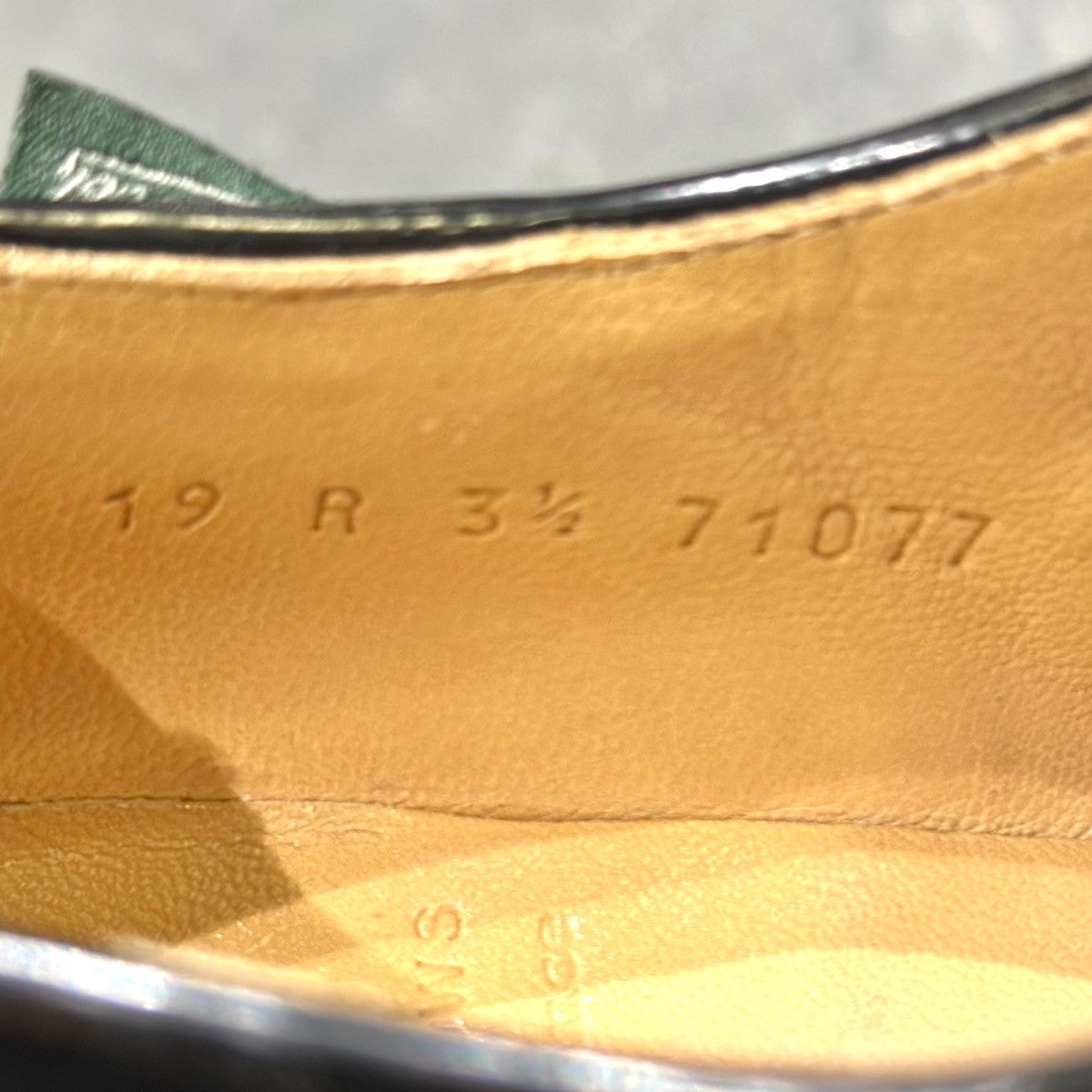 【Paraboot】パラブーツ ミカエルブリッド チロリアン シングルモンク ラビットファー ガラスレザー ブラック レディース サイズUK3.5