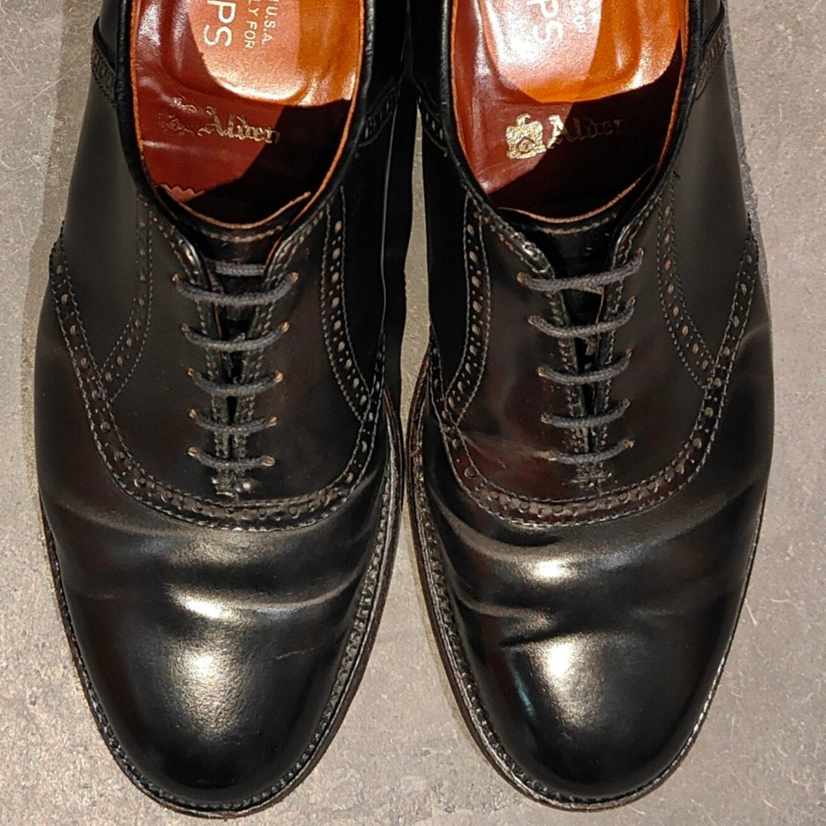 美品【ALDEN】オールデン シップス別注 993 サドル コードバン ブラック サイズ US7.5D バリーラスト