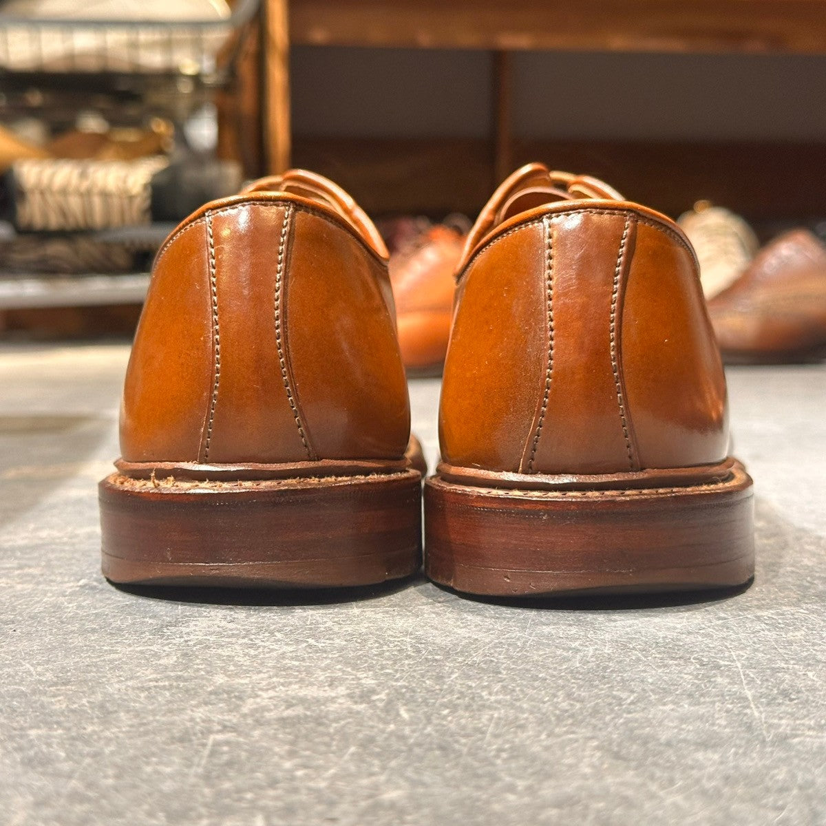 希少【Crockett&Jones】クロケット&ジョーンズ ラモント2 LAMONT2 プレーントゥ ウイスキーコードバン仕様 ブラウン サイズUK6.5 377ラスト