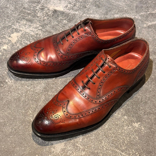 【EDWARD GREEN】エドワードグリーン マルバーン フルブローグ カーフ バーガンディ サイズUK9E 82ラスト