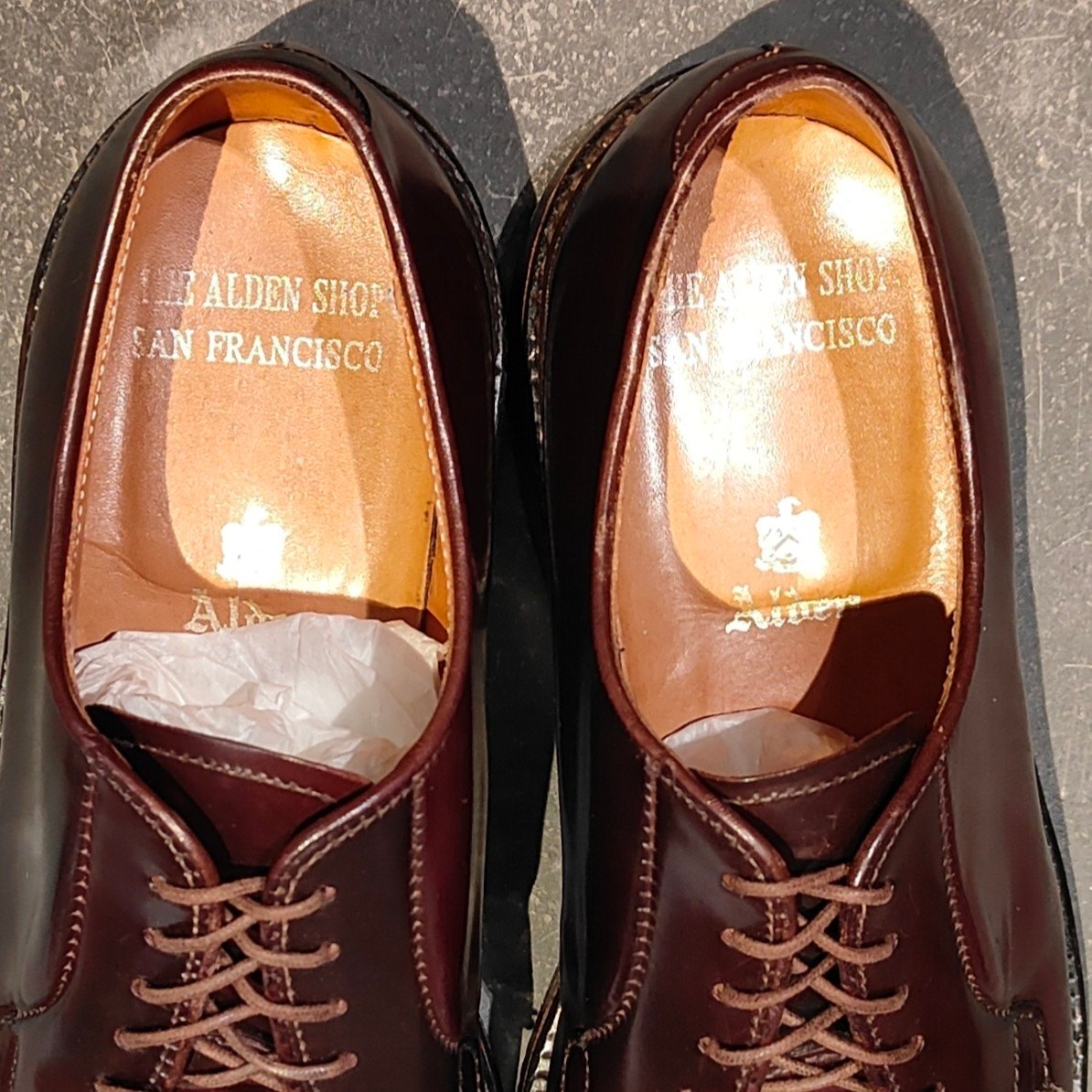 美品 【ALDEN】オールデン オールデンショップ別注 990 プレーントゥ