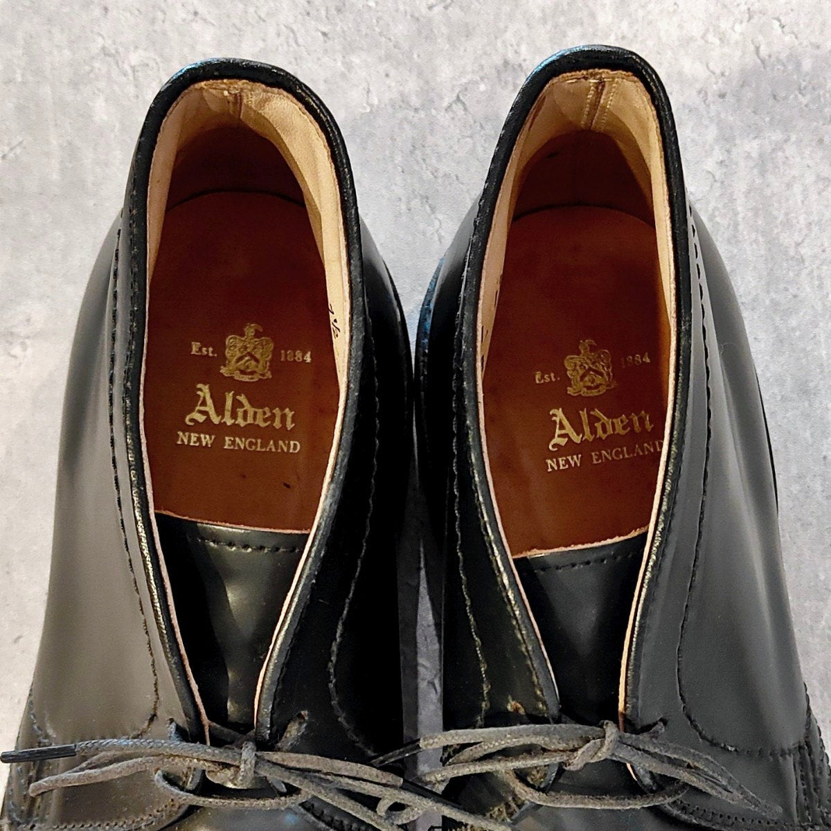 使用数回【ALDEN】オールデン 1359 チャッカブーツ コードバン ブラック サイズUS7.5D バリーラスト参考定価￥242,000-