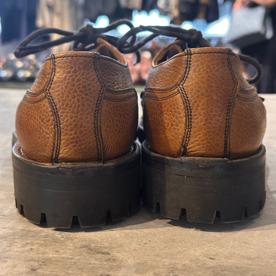 【JOSEPH CHEANEY CAIRNGORM】ジョセフ チーニー レザーシューズ ケンゴン グレインレザー ブラウン系 UK5 メンズ CAIRNGORM