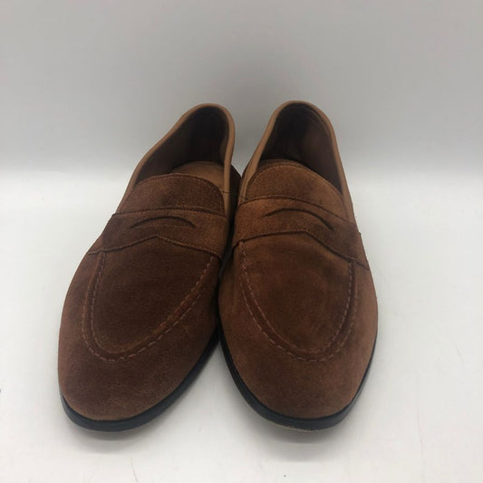 【JOSEPH CHEANEY】ジョセフチーニー  スエード コインローファー トビー メンズ サイズ7.5 ブラウン