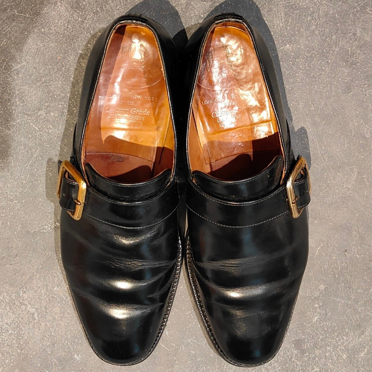 【Church’s】チャーチ 3都市 ウェストバリー ブックバインダーカーフ シングルモンク ブラック UK50F 73ラスト 参考定価￥187,000-