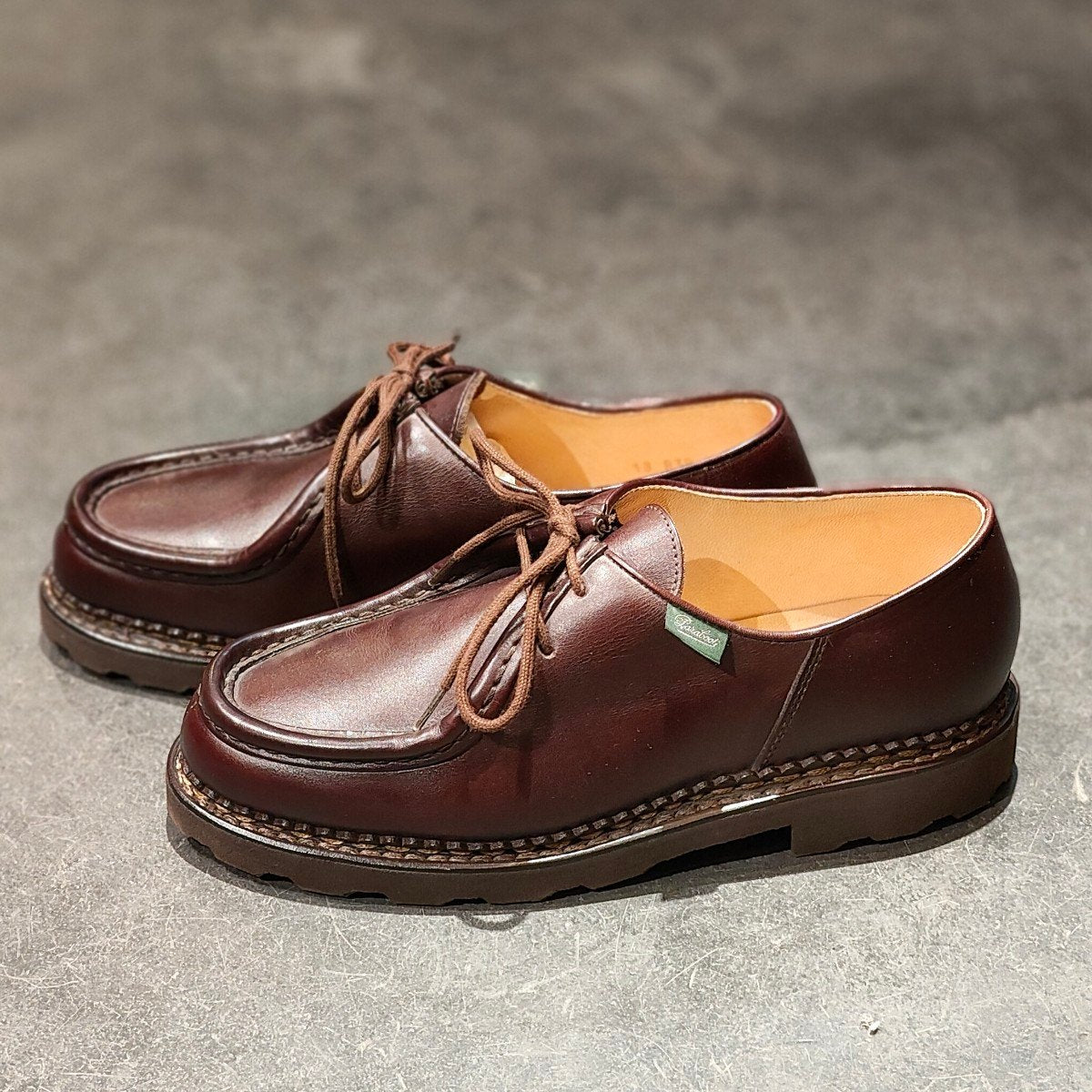 使用数回 【Paraboot】パラブーツ ミカエル チロリアン リスレザー カフェ サイズ39 定価￥94,600-