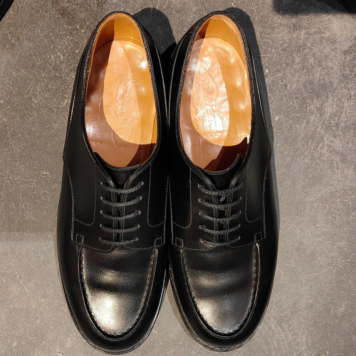 極美品 【J.M.WESTON】ジェイエムウエストン 641 ゴルフ Uチップ ボックスカーフ ブラック サイズ UK5E 31ラスト 参考定価￥187,000-