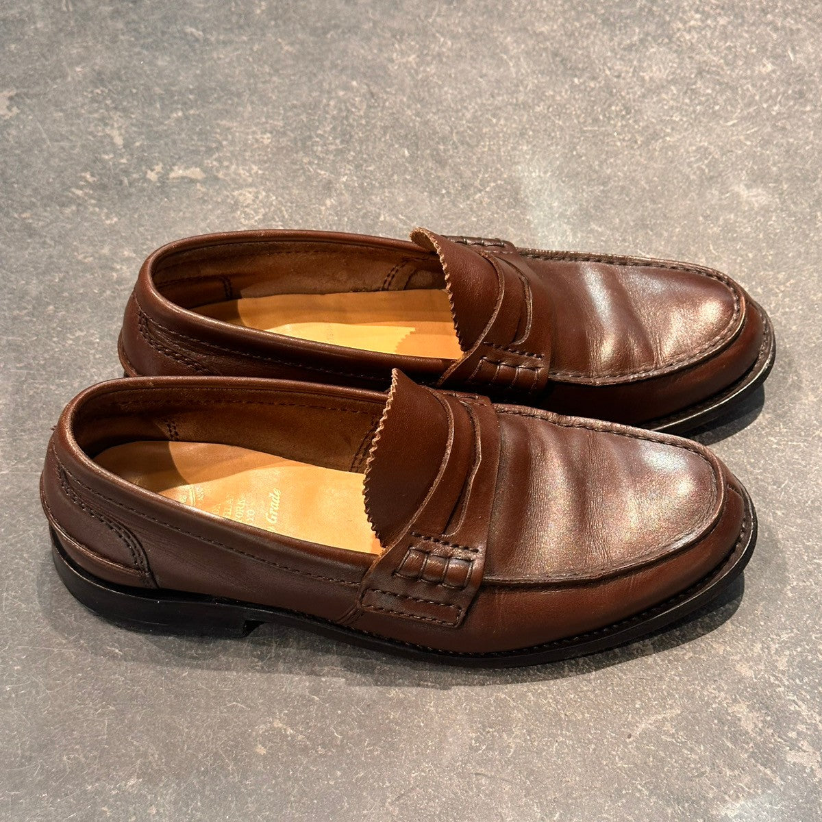 【Church's】チャーチ ペンブリー ローファー アンラインド カーフ ブラウン サイズUK75F 126ラスト