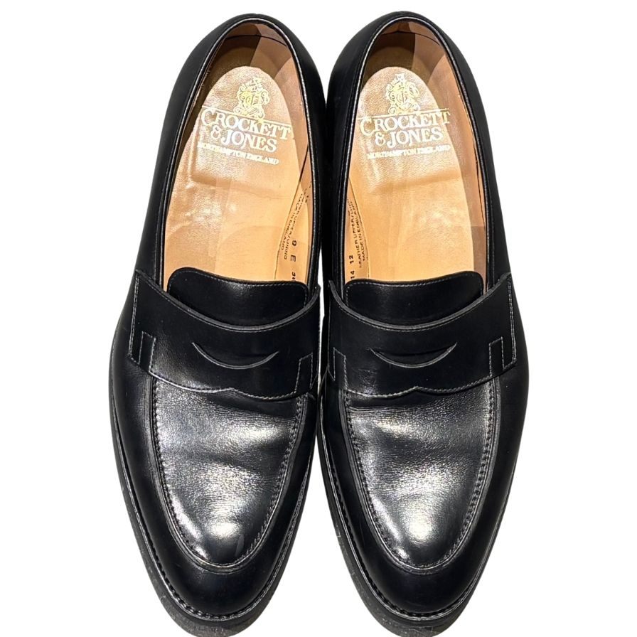 【CROCKETT&JONES】クロケット&ジョーンズ 6414 ローファー  ブラック（黒） サイズ UK9E ラスト