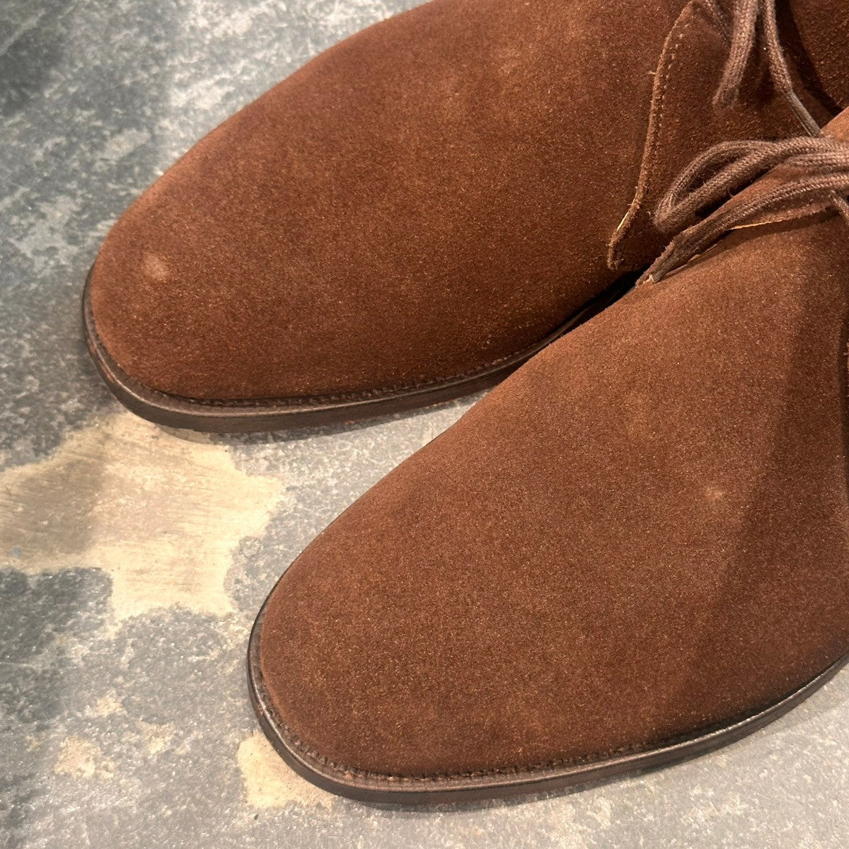 【Crockett & Jones】クロケット＆ジョーンズ チャートシー チャッカブーツ スエード ブラウン サイズUK6.5E 224ラスト