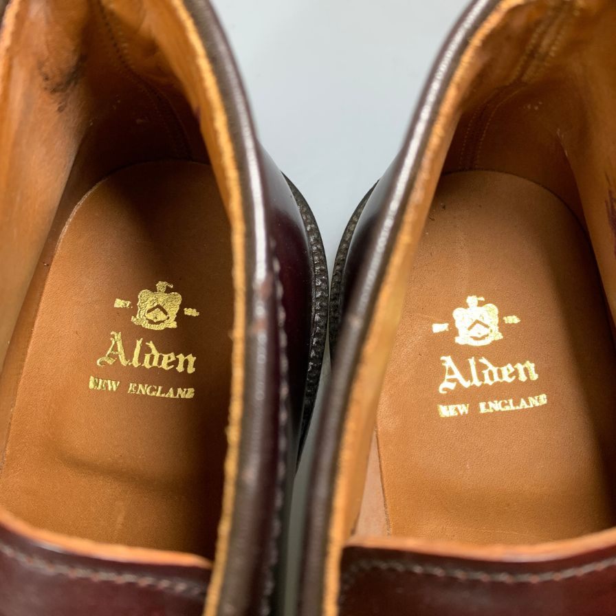 【ALDEN】オールデン 1339 チャッカブーツ シェルコードバン バーガンディ メンズ サイズ US7.5E バリーラスト