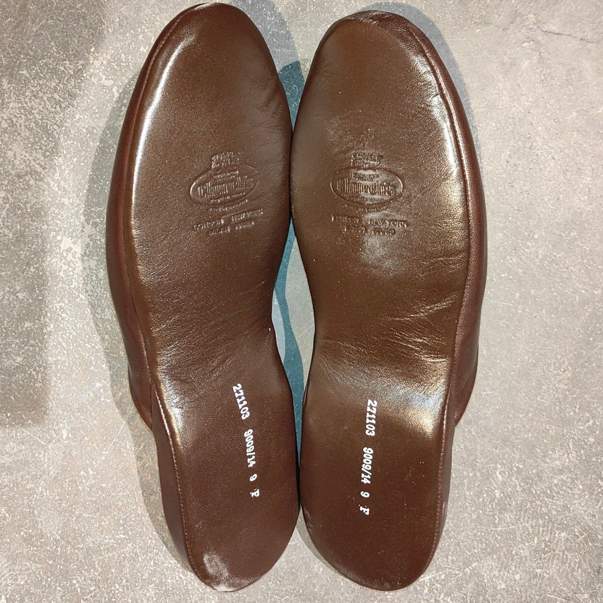 新品未使用【Church's】チャーチ アラン スリッパ ルームシューズ 4都市 カーフ ブラウン サイズUK9F