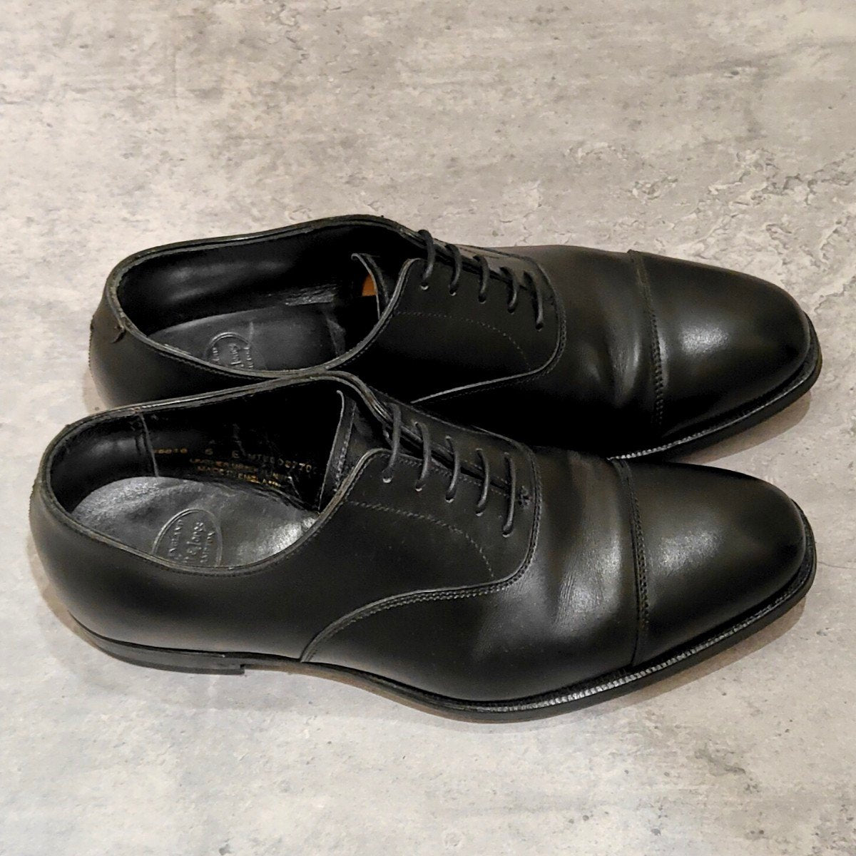 【CROCKETT&JONES】クロケット＆ジョーンズ オードリー3 ストレートチップ カーフ ブラック サイズUK5E 363ラスト
