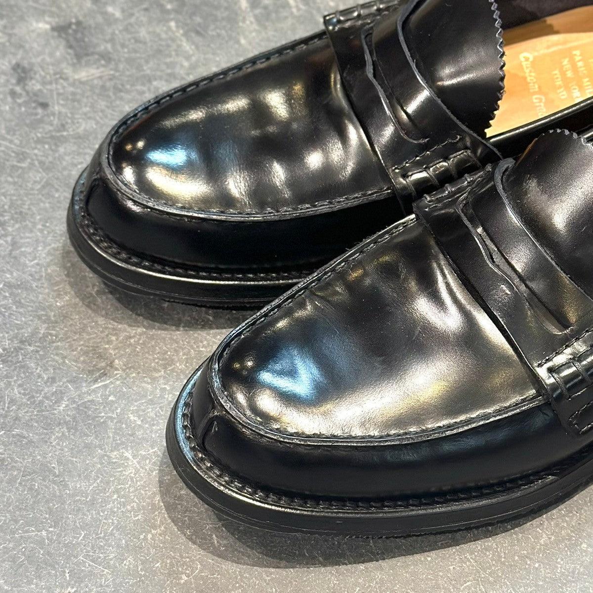 極美品【Church's】チャーチ タンブリッジ 5都市 アンラインド ポリッシュドバインダーカーフ ブラック サイズUK55G 126ラスト