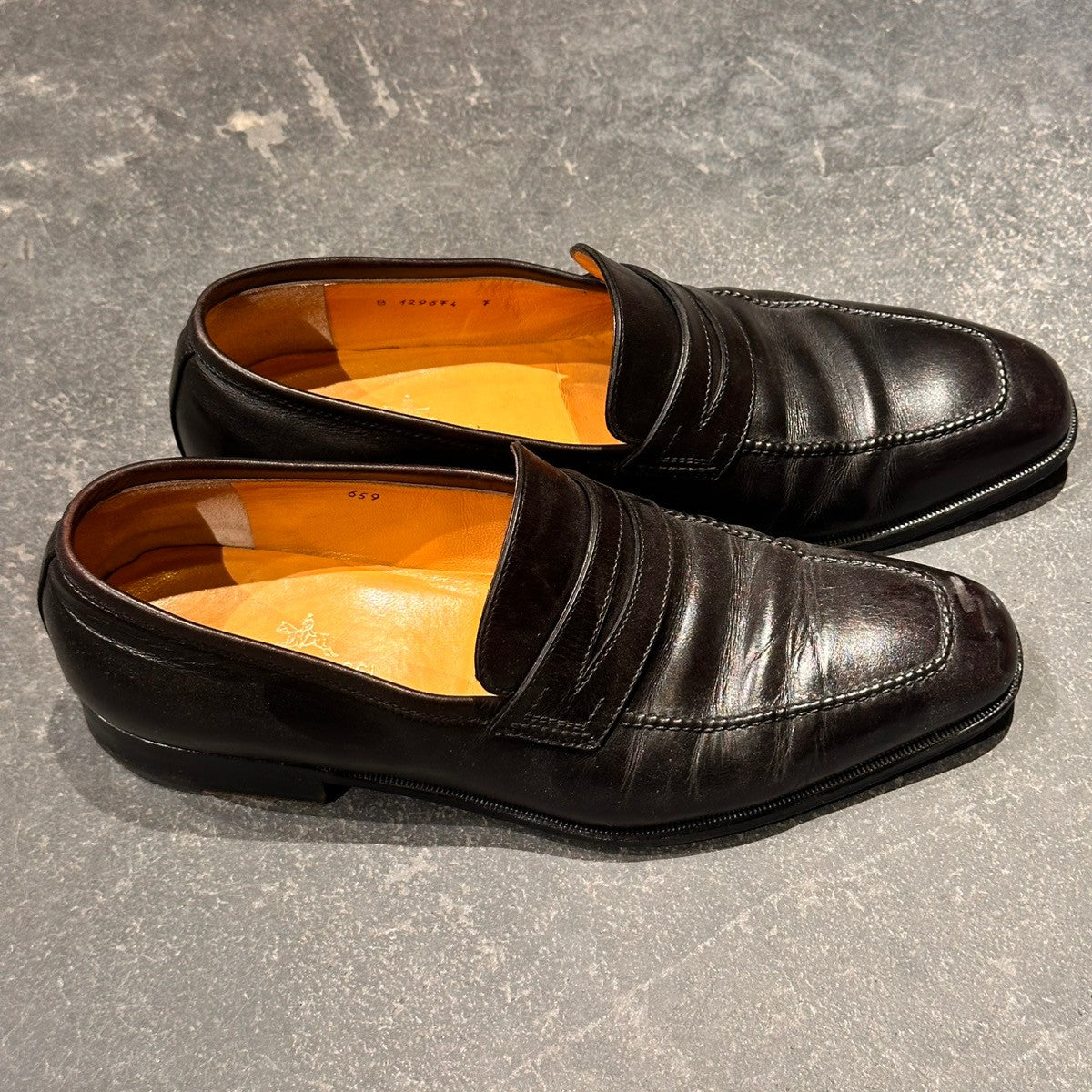 TANINO CRISCI】タニノクリスチー ローファー カーフ ブラック サイズ