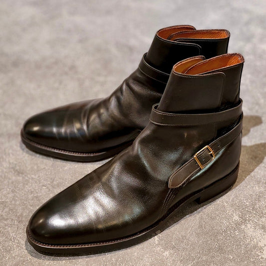 希少 美品【JOHNLOBB】ジョンロブ JODHPUR ジョッパーブーツ カーフ ブラック サイズ UK8E 236ラスト