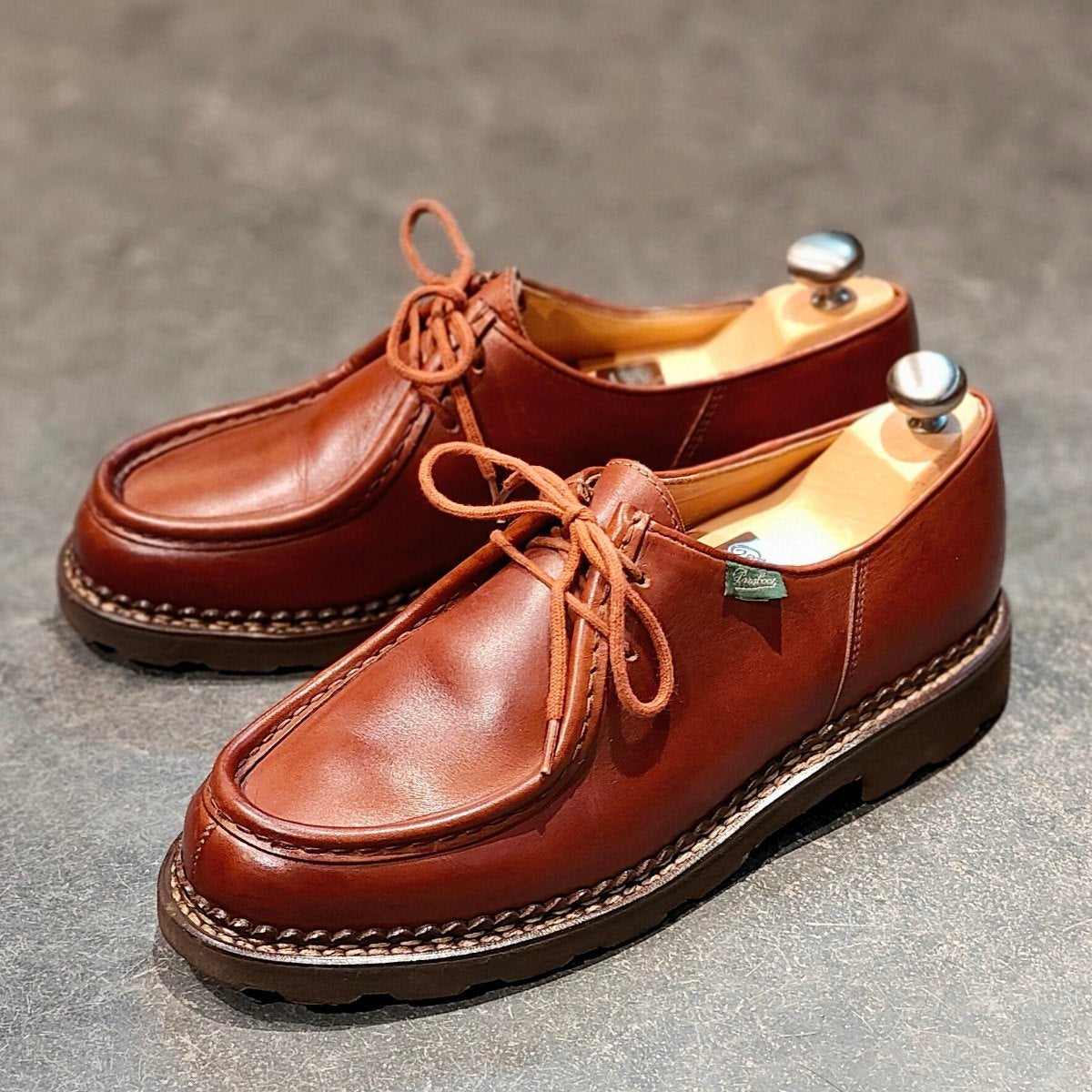 美品【Paraboot】パラブーツ ミカエル チロリアン リスレザー マロン サイズ41.5 参考定価￥94,600-
