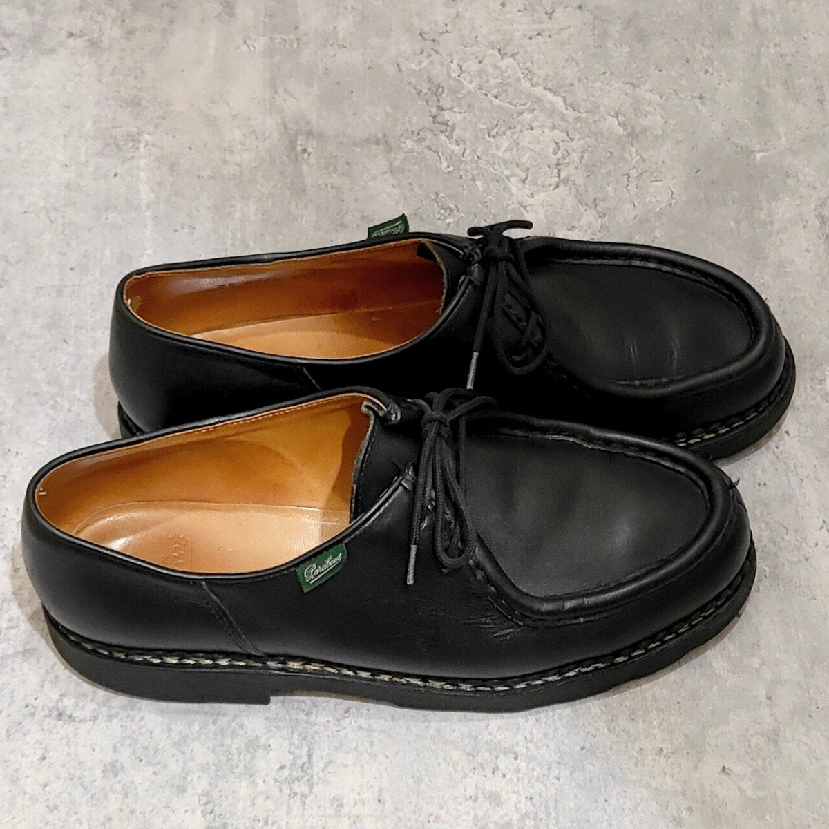 美品【PARABOOT】パラブーツ ミカエル チロリアン リスレザー ブラック
