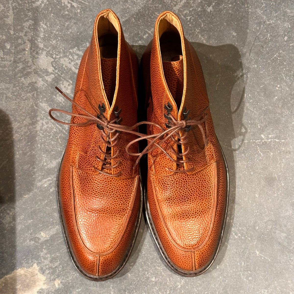 使用数回【PARABOOT】パラブーツ セリニャン Uチップ グレインレザー ブラウン サイズUK6