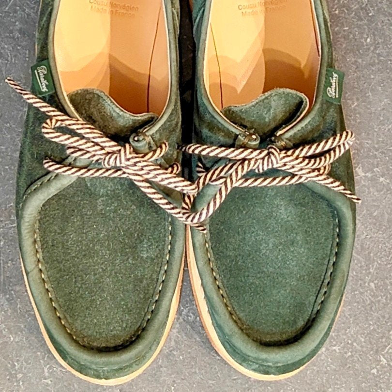 希少 新品未使用【Paraboot】パラブーツ Paraboot OSAKASHOP 10th Anniversary Model ミカエル チロリアン スエード グリーン サイズ EU41.5