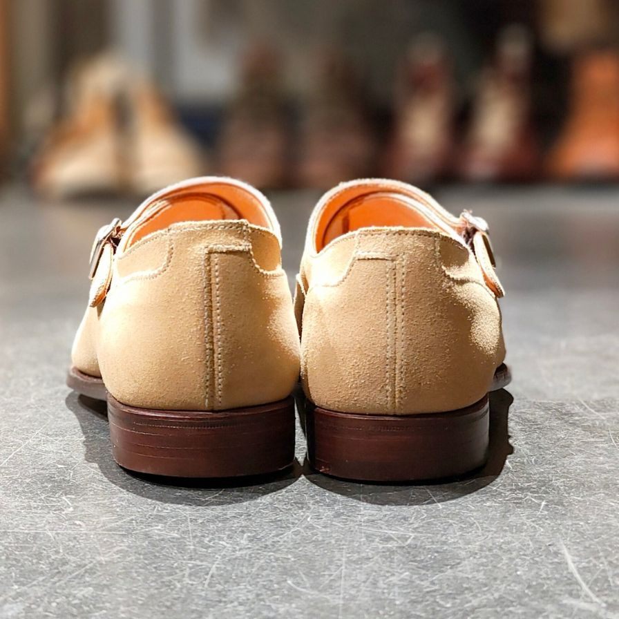 新品未使用 【CROCKETT&JONES】クロケット&ジョーンズ ウィンストン シングルモンク スエード ベージュ サイズ UK5E 37 –  LASTLAB