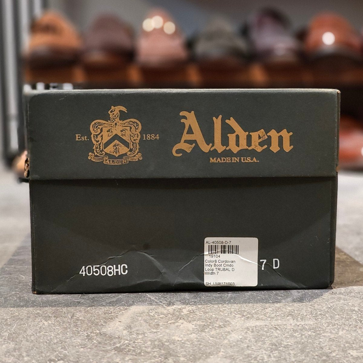 美品【ALDEN】オールデン 40508HC TASSELS別注 インディーブーツ コードバン ダークバーガンディ サイズ US7D トゥルーバランスラスト