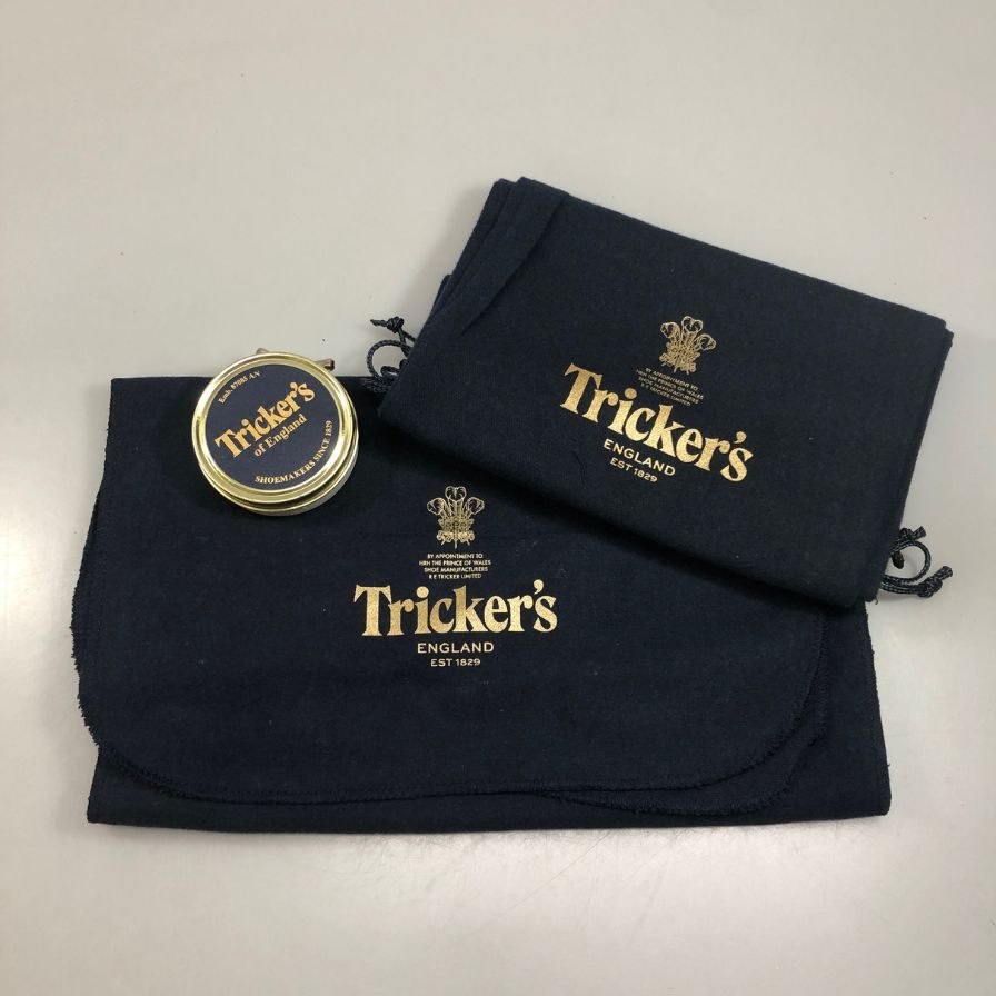 【Tricker's】トリッカーズ トレーディングポスト別注 ウッドストック プレーントゥダービー グレインレザー ブラック メンズ サイズUK7.5E