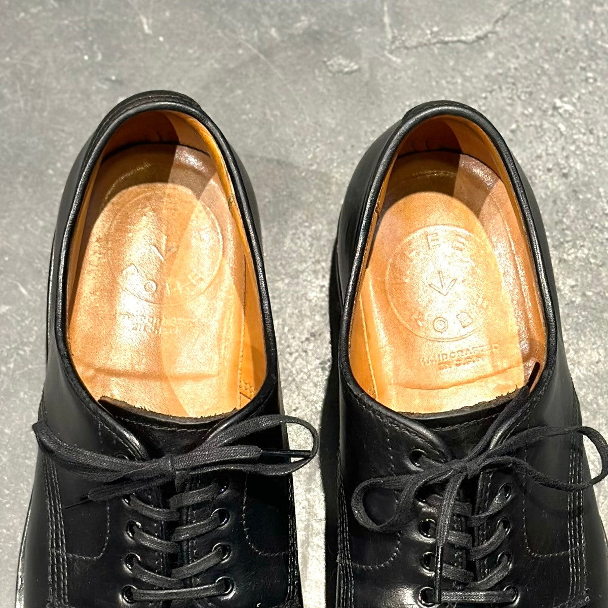 美品【WHEELROBE】ウィールローブ 15078 HEAVY STITCHING MOC TOE クロムエクセル カーフ ブラック サイズ8D 1228ラスト