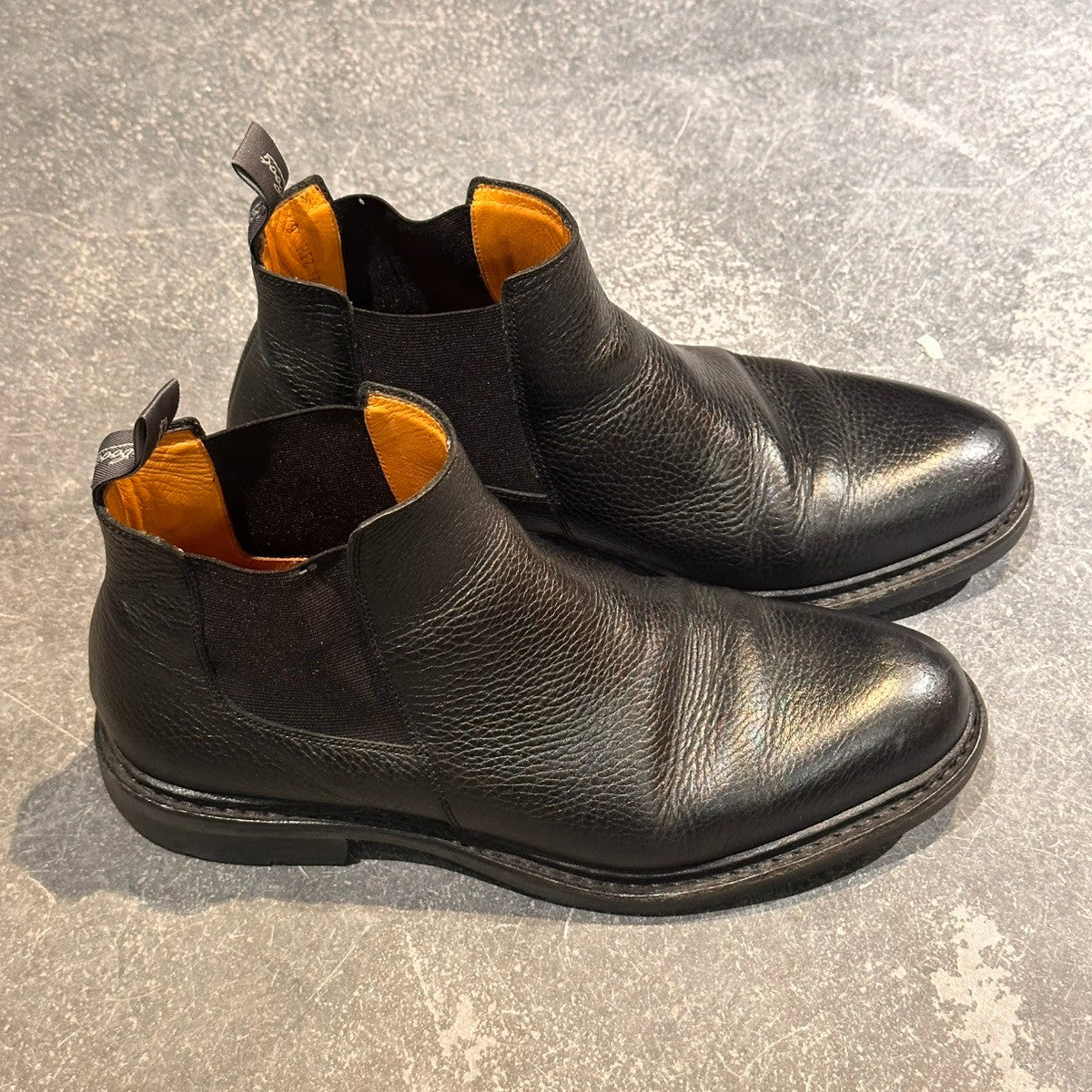 【Paraboot】パラブーツ シャンフォート サイドゴアブーツ グレインレザー ブラック サイズUK6.5