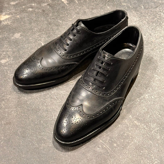 【JOHN LOBB】ジョンロブ フルブローグ ウエストミンスター プレステージライン カーフ ブラック サイズUK6E 7000ラスト