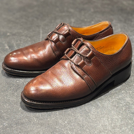【JOHN LOBB】ジョンロブ  レザーシューズ サドル バッファローレザー ブラウン サイズ UK5.5E
