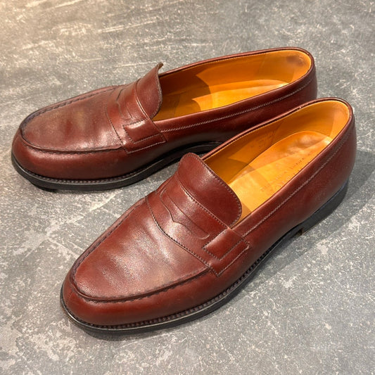 【J.M.WESTON】ジェイエムウエストン 180 シグニチャーローファー ボックスカーフ バーガンディ サイズUK5.5C 41ラスト