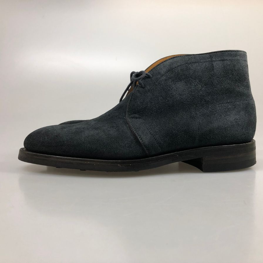 【JOHN LOBB】ジョンロブ ケント チャッカブーツ スエード 8695ラスト サイズUK7E メンズ ネイビー