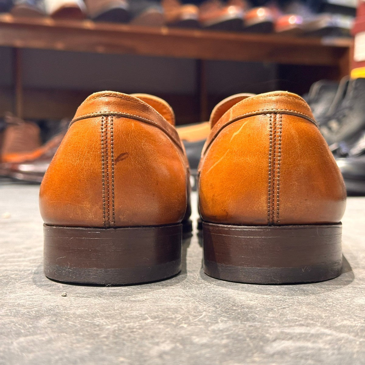 【J.M.WESTON】ジェイエムウエストン 180 シグニチャーローファー ボックスカーフ タンブラウン サイズUK7C 41ラスト