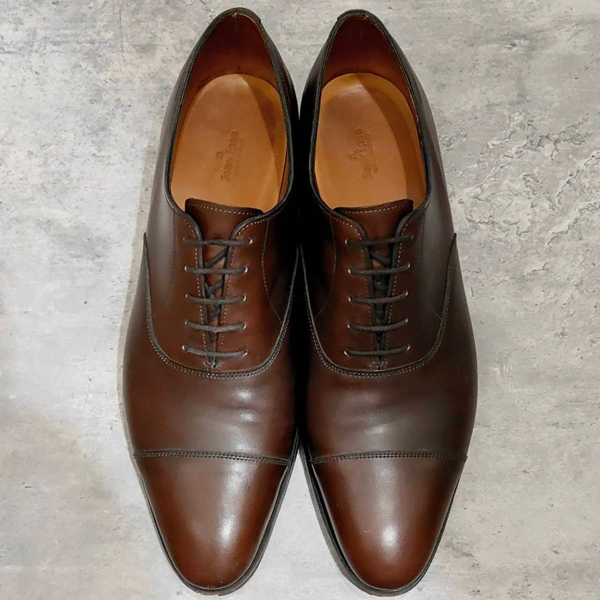 【JOHN LOBB】ジョンロブ シティ2 ストレートチップ Rスタンプ カーフ ブラウン サイズUK11.5E 7000ラスト