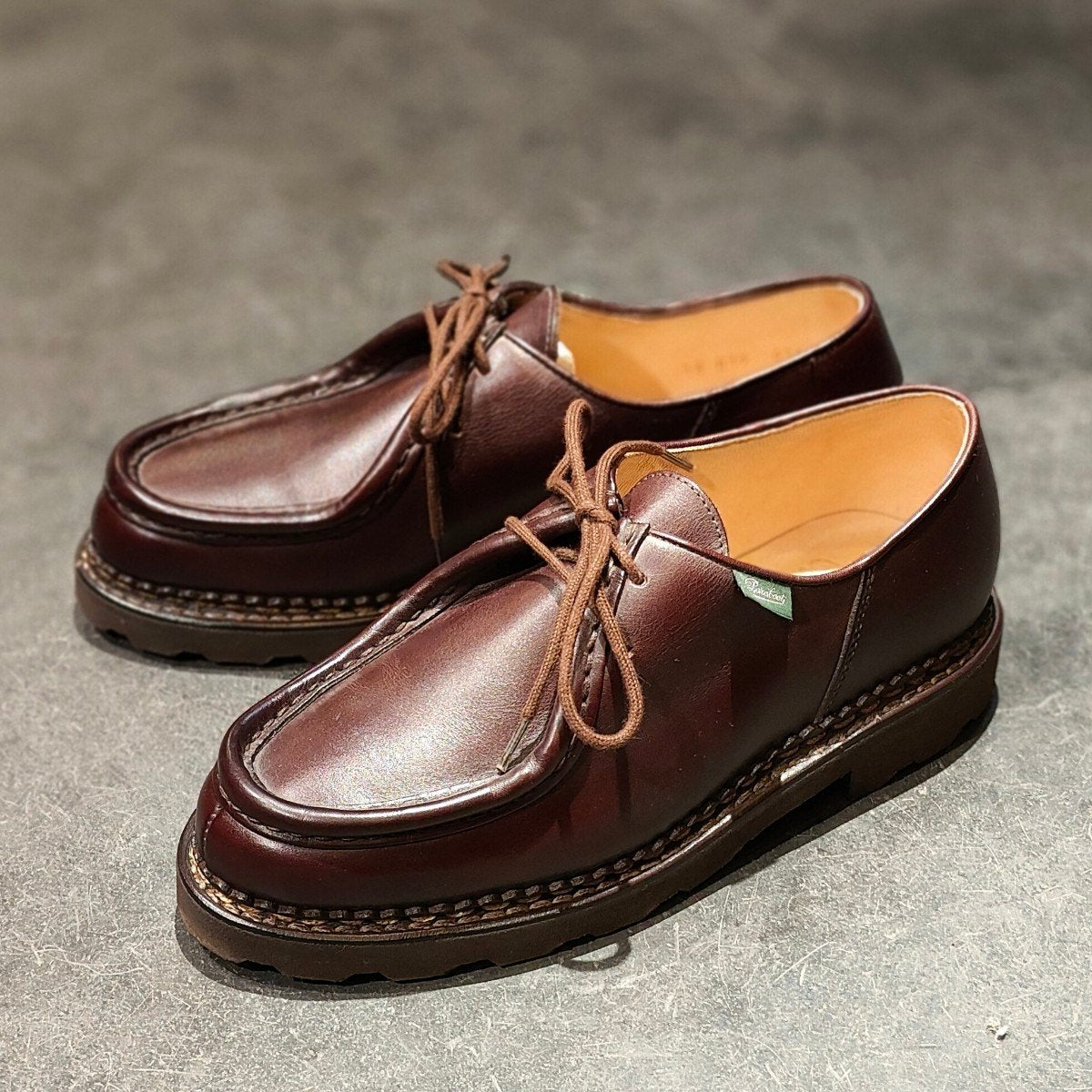 使用数回 【Paraboot】パラブーツ ミカエル チロリアン リスレザー カフェ サイズ39 定価￥94,600-