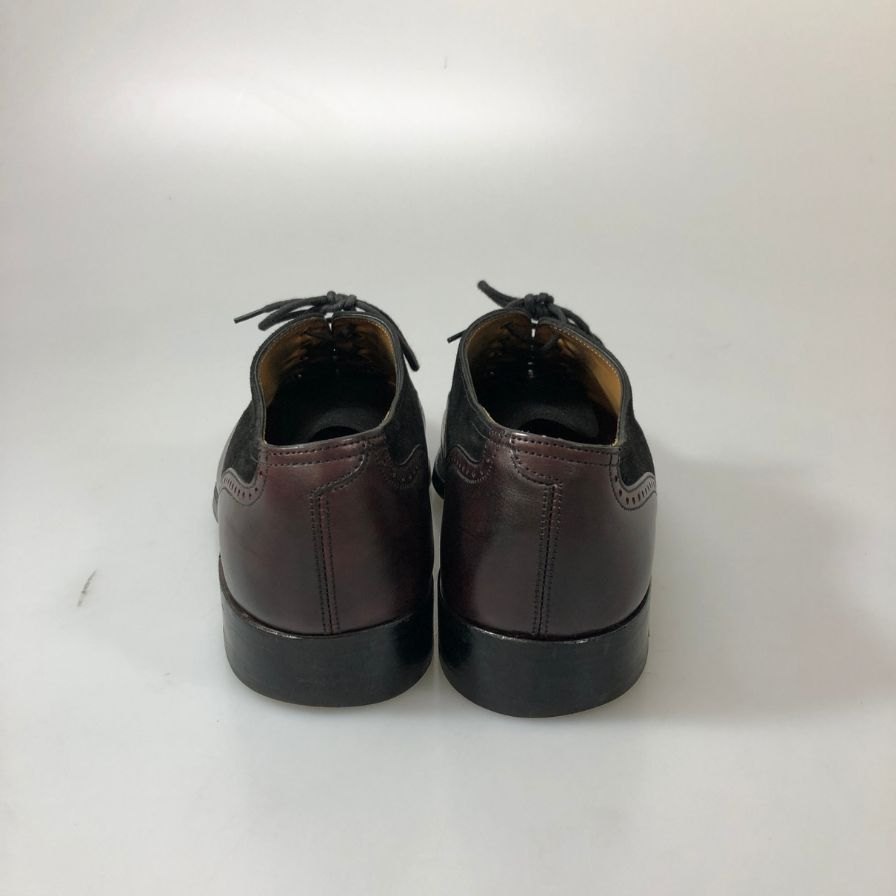 【JOHN LOBB】ジョンロブ レザーシューズ  トウチェスター カーフ×スエード コンビ ラスト7000 メンズ サイズ7D ブラウン TOWCESTER