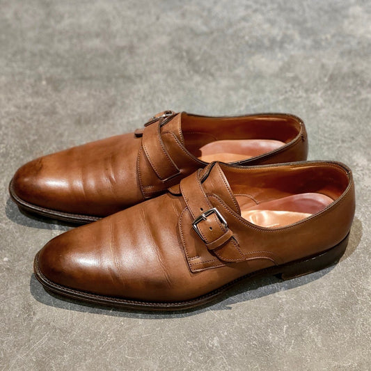 希少【HERMES】エルメス ジョンロブ製 ジャーヴィス JARVIS カーフ ブラウン サイズ41.5