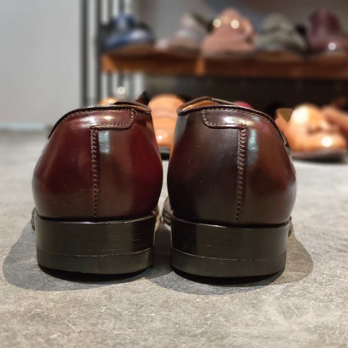 美品【ALDEN】オールデン 56201 パンチドキャップトゥ コードバン ダークバーガンディ サイズ US6D モディファイドラスト