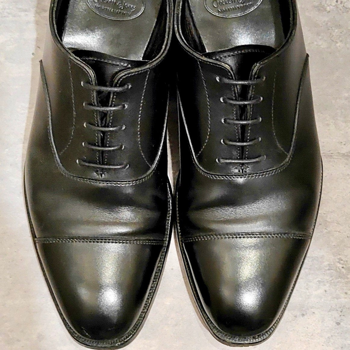 【CROCKETT&JONES】クロケット＆ジョーンズ オードリー3 ストレートチップ カーフ ブラック サイズUK5E 363ラスト