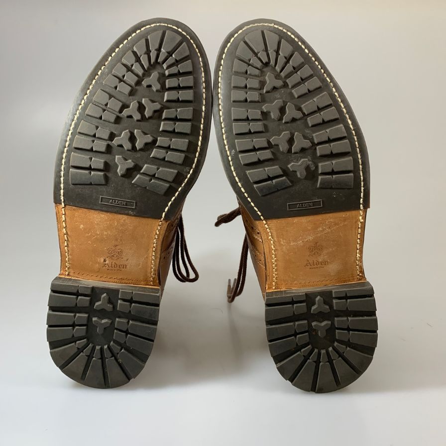【Alden】オールデン ジェイクルー別注 44690HC ウイングチップブーツ クロムエクセルレザー メンズ ベージュ サイズUS8.5D