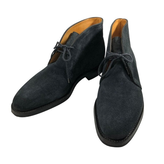 【JOHN LOBB】ジョンロブ ケント チャッカブーツ スエード 8695ラスト サイズUK7E メンズ ネイビー