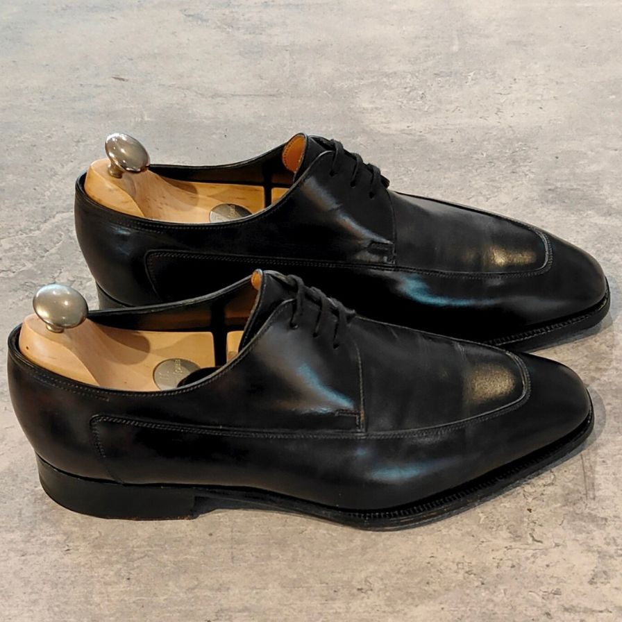 【JOHN LOBB】ジョンロブ レザーシューズ ウェルハム Uチップ カーフ 8000ラスト ブラック メンズ サイズUK6.5EE WELHAM