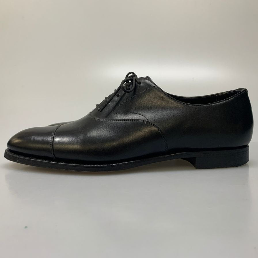 【EDWARD GREEN】エドワードグリーン パース レザーシューズ Uチップ ダービー カーフ ブラック サイズUK9.5