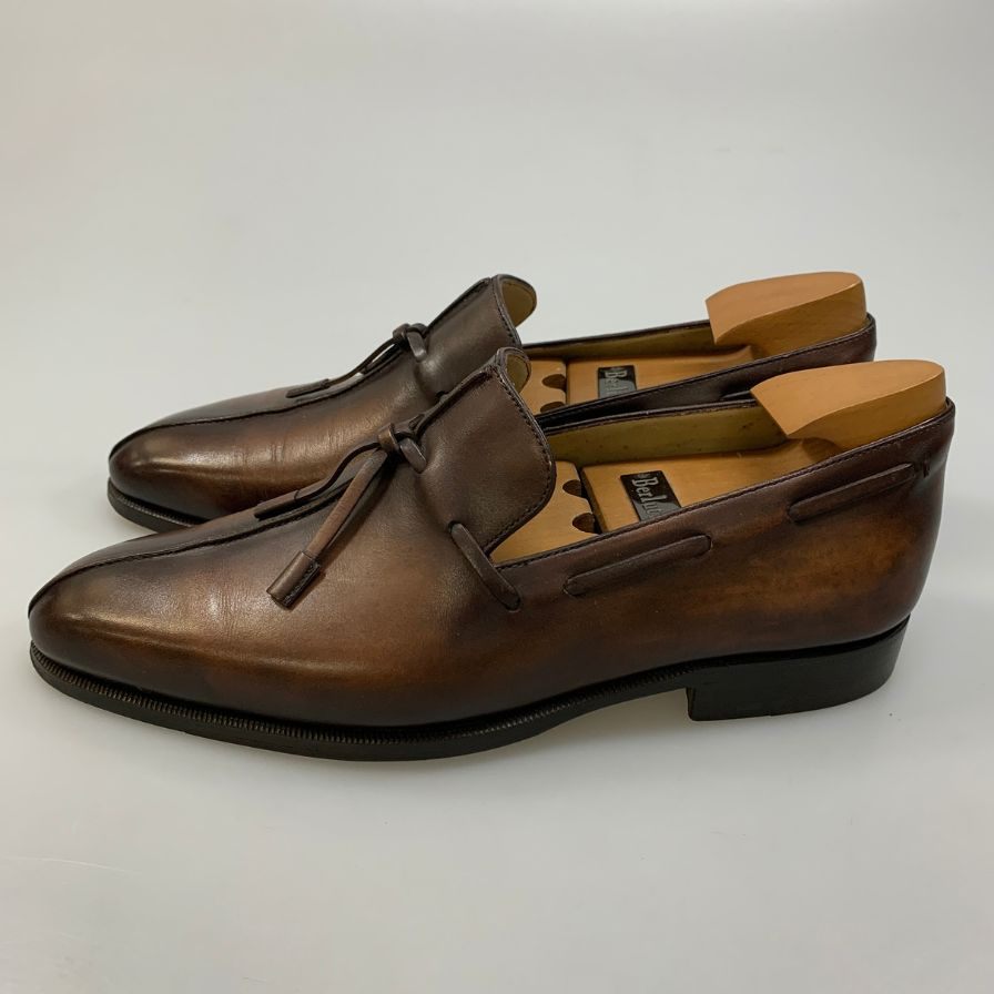 【BERLUTI】ベルルッティ ローファー レザーシューズ タッセル メンズ サイズ6.5 ブラウン