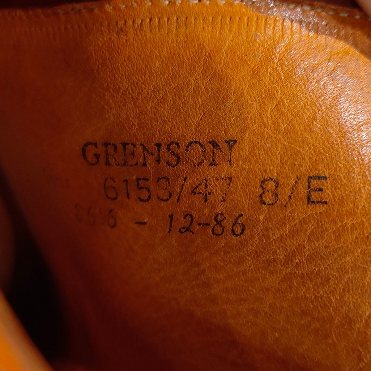 美品【GRENSON】グレンソン ジョッパーブーツ カーフ ブラウン サイズUK8E
