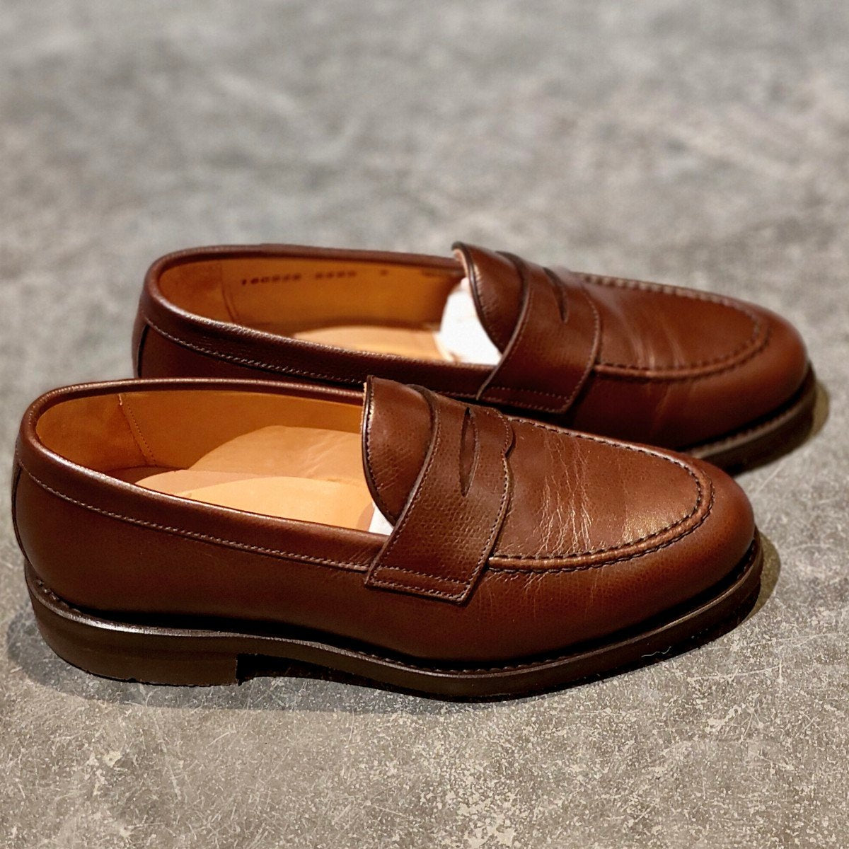 使用数回【Berwick】バーウィック 5260 ローファー グレインレザー ブラウン サイズUK5
